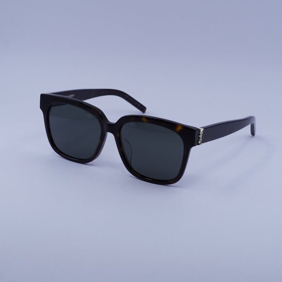 Saint Laurent SL M40/FN 004 Sunglasses Havana Square Frame, Grey Lenses